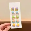 Diademas de Colores para Niñas Cuerdas para el Cabello de Macaron Corazón Flor Niña Soportes para Coletas de Bebé Alta Elasticidad No Lastiman el Cabello Gomas