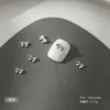1000 Piezas de Decoraciones de Moños para Uñas de Aleación Mixta, Moños de Cinta Huecos, Pedrería Plateada para Uñas, Al por Mayor