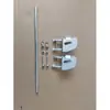 Base de asa plegable Accesorios para carretilla de mano Base de asa plana Bisagra Base de caja triangular engrosada Pies Grosor 3 mm
