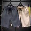 Calças de seda gelada masculinas de liquidação, shorts de verão de cor sólida, calças de pijama soltas masculinas, calças de praia casuais para estudantes