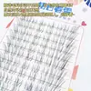 Cílios Superiores Pequenos Estilo Raposa com um Toque Bagunçado e Leve, Cílios Postiços Segmentados de Cachos Únicos com um Visual Natural e Realista