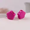 Macaron Color Caramelo Agujero Grande Flor de Cinco Pétalos Cuentas DIY Agujero Recto Flor Cadena para Teléfono Móvil Pulsera Collar Accesorios