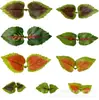 Hojas de Perilla Simuladas, Plantas Verdes Simuladas, Pequeños Ramilletes de Plantas en Maceta, Accesorios DIY, Decoración Colorida para Colgar en la Pared del Hogar, Hojas Falsas