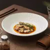 Fábrica Carretera Xuan Ying Plato Cerámico Plato Hondo Grande Plato Ceremonial Vajilla de Hotel Plato Hondo Plato Colorido Hermoso Plato Plato