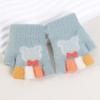 Guantes para Bebé Invierno Cálidos Engrosados de Medio Dedo para Niños y Niñas Guantes sin Dedos para Bebé Niños de 3 Años Lindos Niños Ra