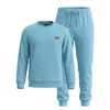 Conjunto Casual Jacquard de Manga Longa Masculino Amazon Primavera Outono Blusa Calça Jogger Esportiva Calças com Cordão Estilo Europeu Americano Masculino