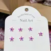 Accesorios de Arte para Uñas de Resina Estrellas de Dibujos Animados de Colores Decoraciones para Uñas DIY Pendientes Funda de Teléfono Accesorios para Uñas Portátiles
