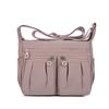 Bolso Bandolera Multibolsillos de Nuevo Estilo para Mujer, Bolso de Hombro Pequeño Floral Simple de Nailon, Bolso Tote Casual Ligero de Gran Capacidad