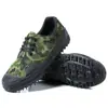 Zapatos de Alta Caña Liberación Venta al por Mayor Camuflaje Zapatos de Alta Caña de Seguridad para el Trabajo en Obra Zapatos de Goma Amarilla Lona Transpirable Antideslizantes Resistentes al Desgaste Zapatos para Entrenamiento Militar