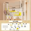 Estante de Almacenamiento de Tablero Perforado para Puerta de Hogar Gancho para Puerta de Dormitorio Hierro Accesorios de Tablero Perforado Estante de Almacenamiento Combinado