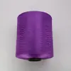 Hilo para ribete de toalla DTY, poliéster lavado con agua, alfombrilla de ratón, hilado de color, elasticidad media a alta, ribete de encaje, 360D, hilo morado, ribeteado de borde