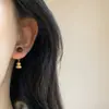 Pendientes Meilade con Forma de Calabaza de Doble Uso con Piedra Ojo de Tigre, Diseño Único, Estilo Chino Retro Otoño e Invierno, para Mujer