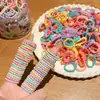 Gomas para el pelo del tamaño de un pulgar para niños, Gomas elásticas pequeñas de colores para niñas que no dañan el pelo, Gomas para el pelo de bebé para coletas pequeñas, Accesorios para el pelo