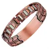 Pulsera Magnética de Cobre Rojo Antiguo Galvanizado con Patrón de Tortuga de Amazon, Pulsera Magnética Desmontable para Hombre, Venta al por Mayor Transfronteriza