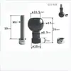 Equipo fotográfico 20 adaptador de rótula tornillo, tornillo estándar británico 1/4, soporte de rótula de conversión de brazo mágico universal tornillo