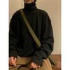 Suéter de Cuello Alto para Hombre Otoño e Invierno Nuevo Estilo Japonés Retro Holgado Casual Top oversize High Street Trendy Camisa Base