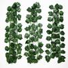 Ratán de Simulación 36 Hojas Verdes Hojas de Vid Hojas Verdes en Fila Hojas de Camote Ratán Decorativo de Techo Hiedra
