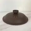 Colección de Tapas Negra y Marrón, Tapa Universal para Olla de Cerámica Negra de Arena Morada, Accesorios de Tapa para Cazuela Olla Eléctrica de Cocción Lenta Resistente a Altas Temperaturas