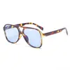 Nuevas Gafas de Sol de Doble Puente con Montura Grande Transfronterizas Europeas y Americanas Gafas Multicolores de Moda Ins para Hombres Gafas de Sol de Moda Retro para Mujeres