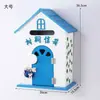 Muebles para el Hogar Estilo Pastoral Buzón de Guardería Buzón de Mensajes Buzón de Madera Buzón de Sugerencias Decoraciones de Casitas de Madera Pequeñas