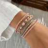 Amazon Pulsera de Lazo con Cuentas Estilo Vaquero Patrón Antiguo Set de Pulsera y Pendientes con Incrustaciones de Turquesa Retro