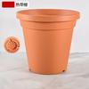 Vaso de flores de cerâmica de imitação redondo engrossado durável ecologicamente correto respirável extra grande vaso de resina verde rosa para ambientes internos