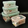 Caixa de Armazenamento Doméstica Retangular de Tamanho Médio, Caixa de Armazenamento para Geladeira, Recipiente de Armazenamento de Alimentos de Grau Alimentício para Cozinha