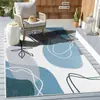 Manta para Mesa de Centro Abstrata Minimalista TUME para Sala de Estar, com Base TPR de Caxemira, Manta para Quarto ao Lado da Cama, Tapete Simples