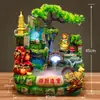 Fuente de Roca Cascada Pecera Rueda Giratoria de la Fortuna Circulación de Agua Abierta Regalo Adorno de Montaña para Sala de Estar