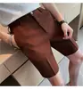 Pantalones Cortos Waffle para Hombre 2026, Nuevo Estilo de Verano, Color Sólido, Pantalones Casuales Delgados, Pantalones Blancos de Moda Tendencia para Hombre