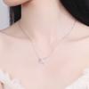 Collar de Plata de Ley s925 para Mujer Cadena para Clavícula de Caballo Unicornio Estilo Frío ins Coreano Diseño de Nicho Mismo Estilo que la Celebridad de Internet