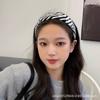 Faixa de cabelo de alta qualidade estilo coreano estampa de leopardo elegante acessório de cabeça versátil estilo celebridade da internet para lavar o rosto faixa de cabelo elegante retrô estilo ins acessórios de cabelo