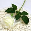 Flor de Rosa Artificial Tallo Único Día de San Valentín Boda Decoración Flor Artificial Tela de Terciopelo Seda Arte Floral Rosa de Terciopelo