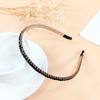 Versão coreana de strass hairband moda coringa hairband verão high-end sentimento menina doce temperamento hairband alto crânio top atacado