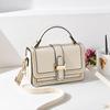 Nova Bolsa de Ombro Feminina Couro Macio Estilo Coreano Versátil Moda Bolsa Transversal Simples Pequena Bolsa Quadrada