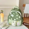 Nova mochila infantil estilo cartoon, com design fofo de cogumelo e coelho, perfeita para o jardim de infância, mochilas escolares para bebês, versátil e leve para passeios