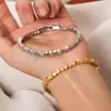 Pulsera de Lujo Ligero con Diseño de Panal Hexagonal y Forma de Diamante Lisa Yunxi