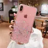 Funda Transparente para Teléfono Móvil 16 con Brillo de Lentejuelas de Manzana con Goteo de Pegamento para iPhone15pro 14/13/12 Transfronterizo 7