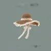 Sombrero de Sol de Paja Tejida para Playa de Verano para Mujer con Ala Ancha Protección Solar Adelgazante para la Cara Lazo Nudo Sombrero de Sol de Playa Estilo Versátil para Vacaciones