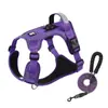Arnés para perros superventas transfronterizo, compatible con rastreadores AirTag, diseñado para uso en exteriores y personalizable para evitar que las mascotas se pierdan