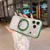Funda de Teléfono Magnética Mate con Soporte para iPhone 18promax Apple 17pro Funda Protectora Anti-caídas de Cobertura Total