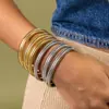 Pulseira Elástica de Venda Quente Transfronteiriça Europeia e Americana Ins Celebridade da Internet Personalizada Moda Simples High-end Pulseira de Aço Inoxidável