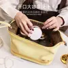 Bolsa de Cosméticos Cloud de Sentido Avanzado Piel Sintética Multicapa Gran Capacidad Portátil para Brochas de Viaje Bolsa de Almacenamiento para Cuidado de la Piel