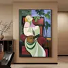 Pintura Colgante de Piso para Sala de Estar Abstracta Americana Pintura de Color Arte de Nicho Pintura Decorativa para Pared de Fondo de Sofá Mural con Sentido de Alta Gama
