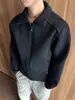 Jaqueta Camisa Pesada Americana Cleanfit Jaqueta Casual para Homens e Mulheres Toque de Luxo Zíper Superior Jaqueta de Algodão
