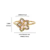 Anillo Abierto Mini Lindo de Acero Inoxidable con Recubrimiento Galvánico al Vacío, Anillo Sencillo y de Alta Gama Estilo Ins para el Dedo Índice