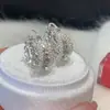 Pendientes de encaje con incrustaciones de diamantes de estilo francés de lujo ligero, modernos y elegantes, únicos, sencillos, versátiles y exquisitos para mujer