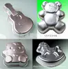 Molde para pastel de gato KT modelo de dibujos animados de panda de aluminio modelo de dibujos animados de caballo de Troya de guitarra