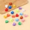 Pinzas de Resorte Coloridas Personalizadas, Pinzas Decorativas con Cordón en Forma de Corazón para Dobladillos de Chaquetas y Pantalones, Botones de Presión de Plástico con Doble Agujero