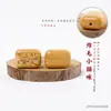 Sândalo Verde Escultura Desenho Animado Pintado Fofo e Divertido Acessório Decorativo Artesanal DIY Pingente de Colar Pingente de Chaveiro Pingente de Bolsa